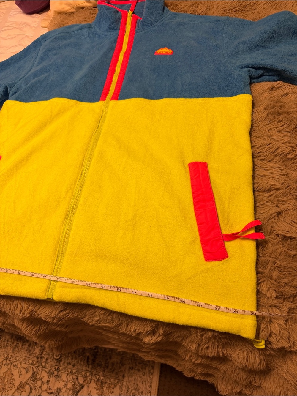 Teamltd colorblock full zip polar fleece jacket with high collar - Picture 11 of 11